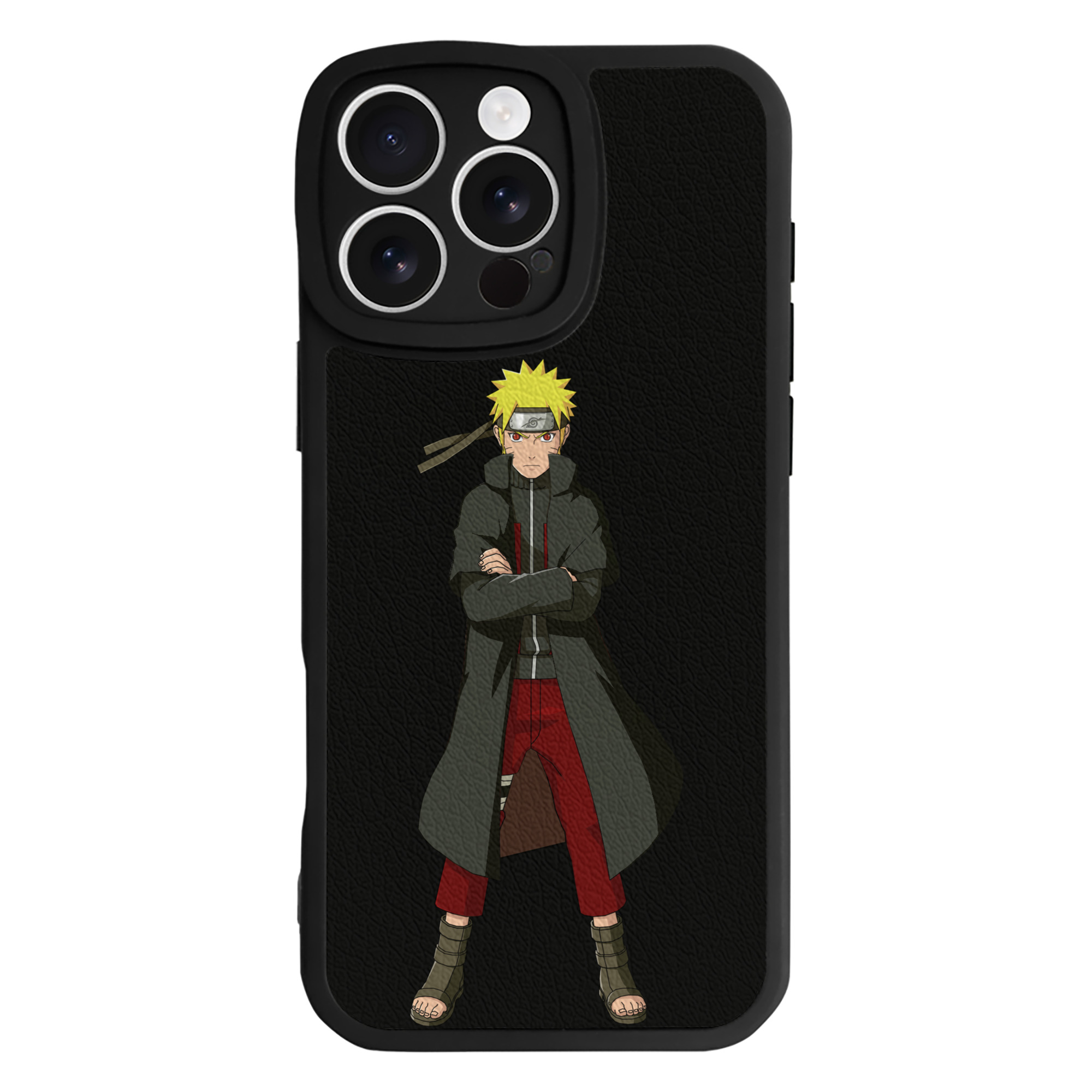 （画像用） NARUTO -ナルト- うずまき ナルト Uzumaki Naruto 【iPhone 16シリーズ対応】シリコンスマホケース（レザー調） 材質：シリコン